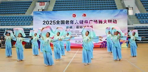 霍邱县成功举办了2025年全国老年人广场舞大联动(霍邱分会场)活动(图3)