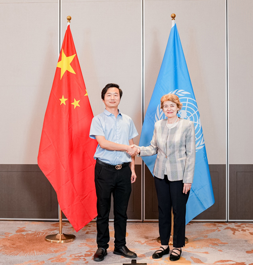 王泓君会见联合国教科文组织前总干事伊琳娜·博科娃(图1) 王泓君会见联合国教科文组织前总干事伊琳娜·博科娃(图1)